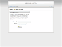 Tablet Screenshot of licensing.thinix.com